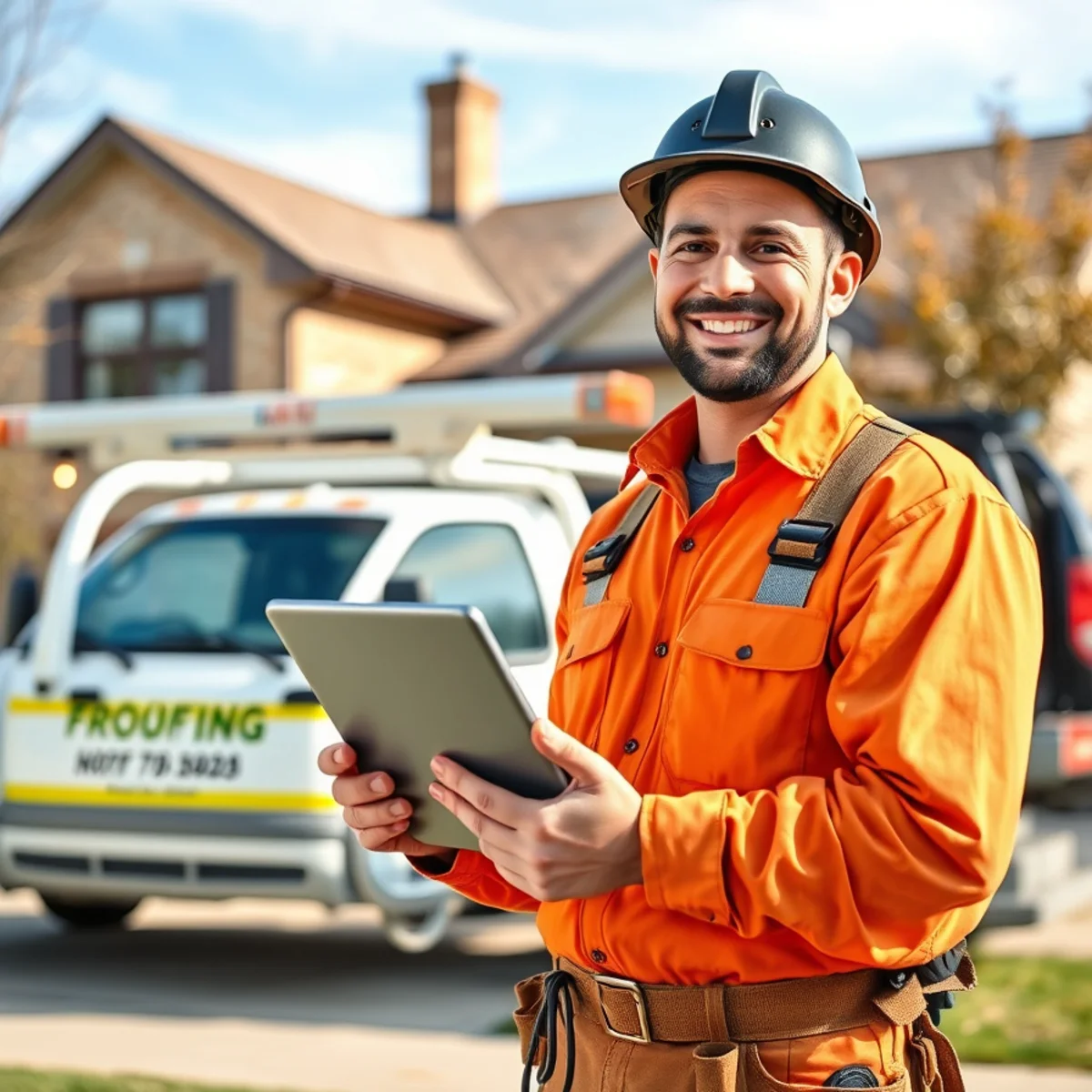 Guardian Roofing team ready to help at an Indiana job site